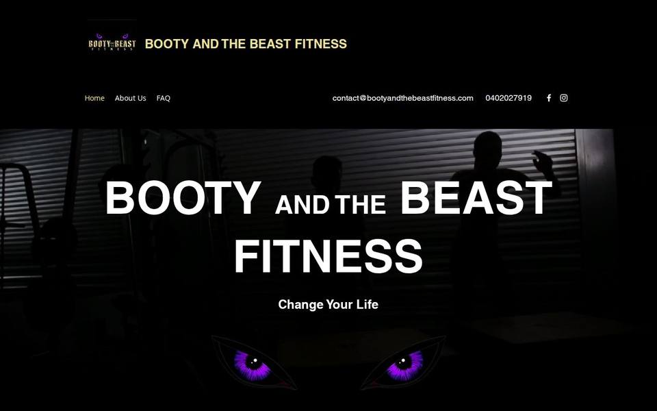 Booty and the Beast Fitness website