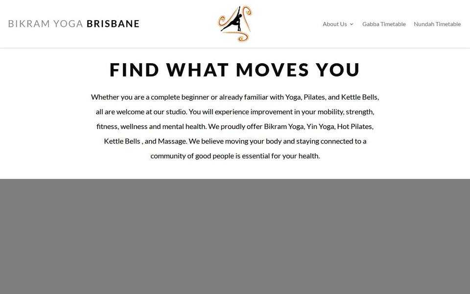 Bikram Yoga North Brisbane website