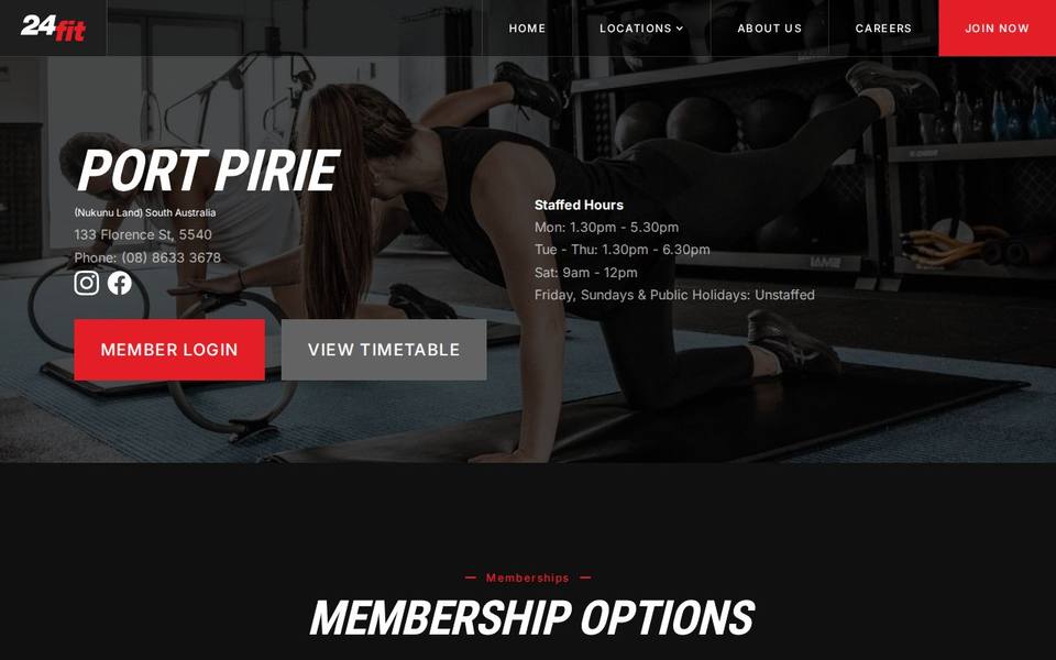 24fit Port Pirie website