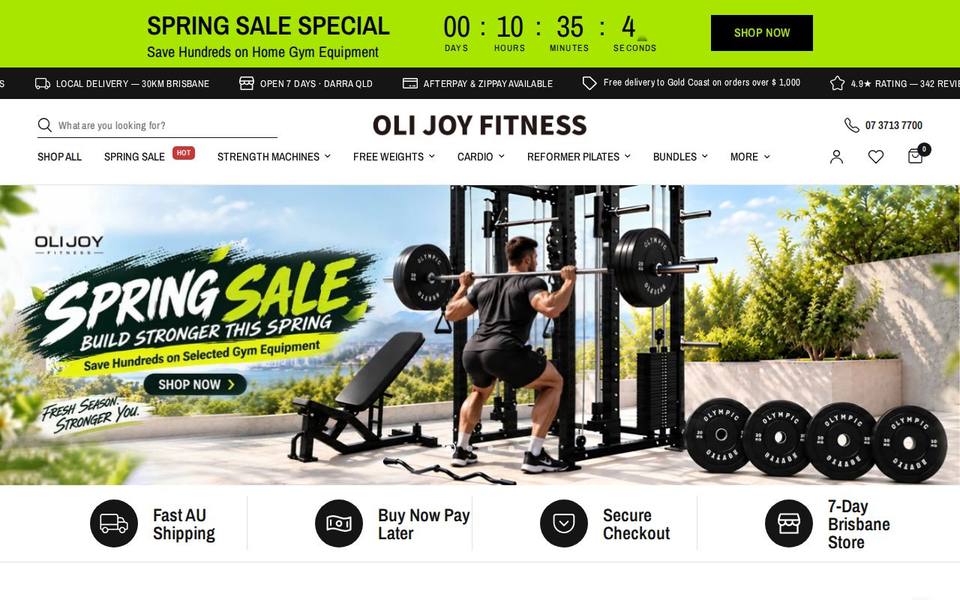 Oli Joy Fitness website