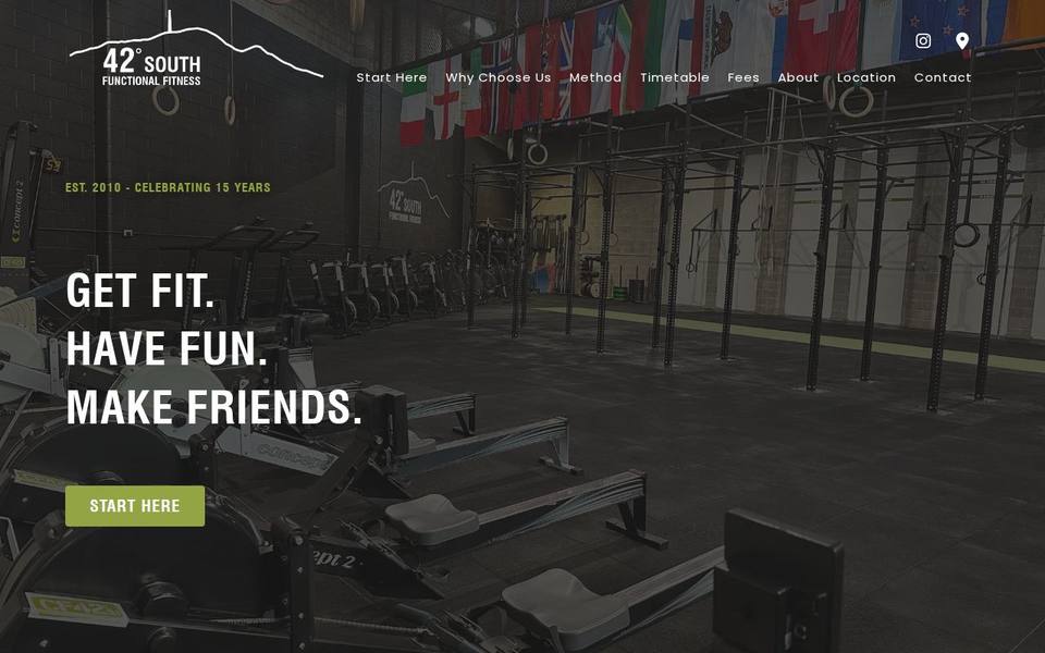 CrossFit 42° South website