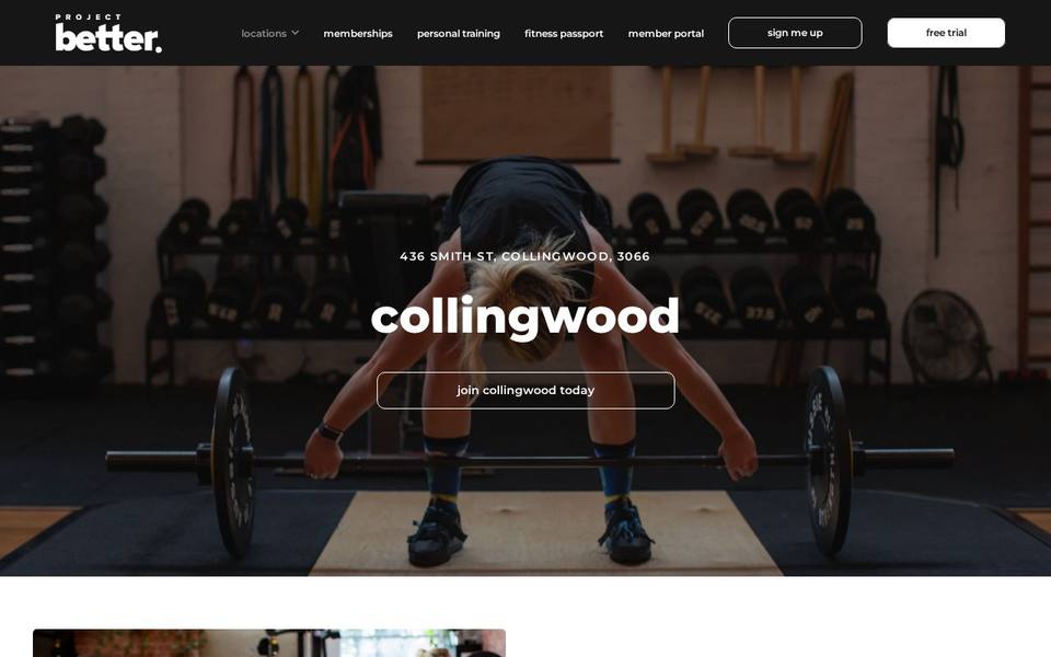 Project Better Collingwood website