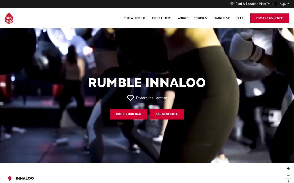 Rumble Boxing Innaloo website