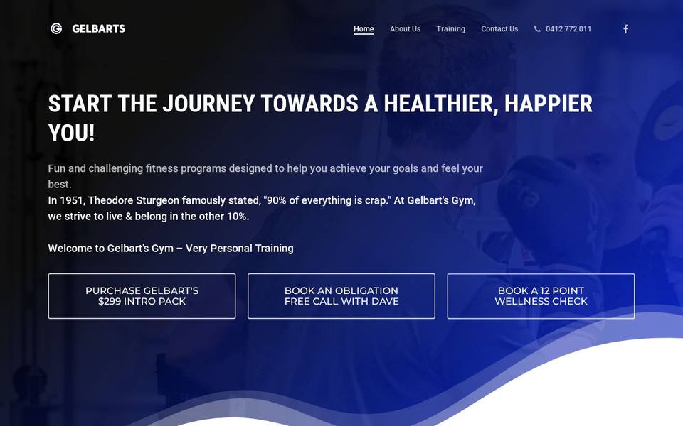 Gelbarts Gym website