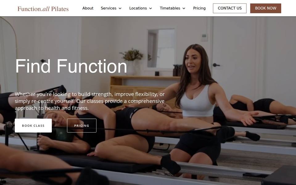 Functionall Pilates website