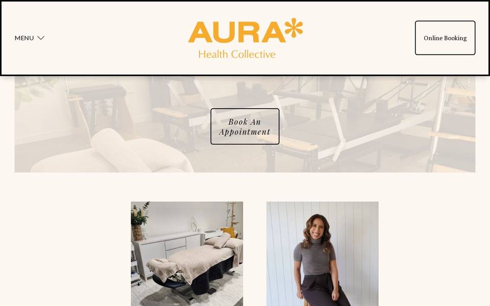 Aura Health Collective website