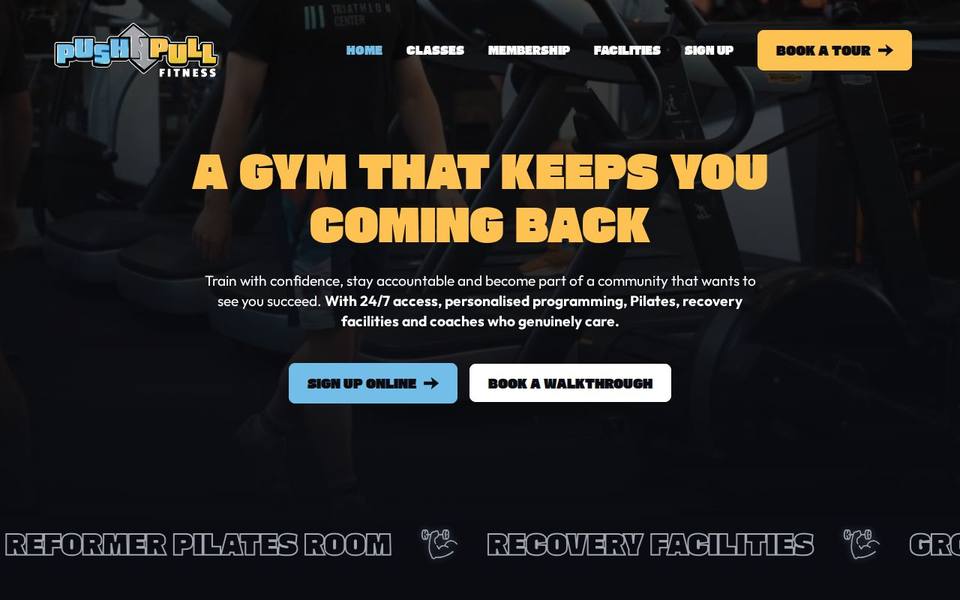 Knockout Fitness Victoria website