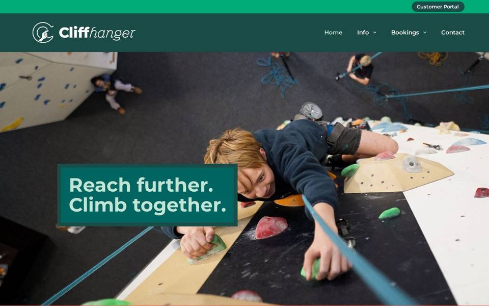 Cliffhanger Climbing Gym website