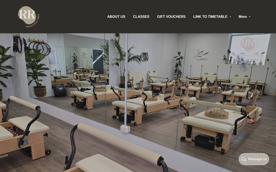 Restore and Reform Pilates website