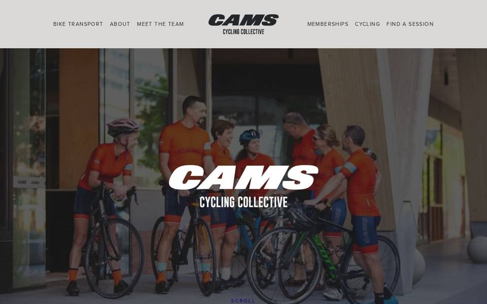 CAMS Cycling Collective website