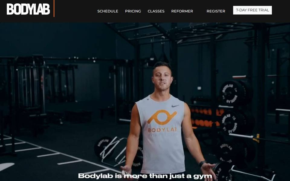 Bodylab Fitness Club website