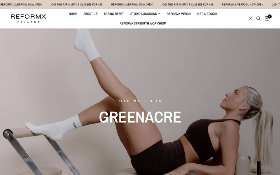 ReformX Pilates St Marys Greenacre website