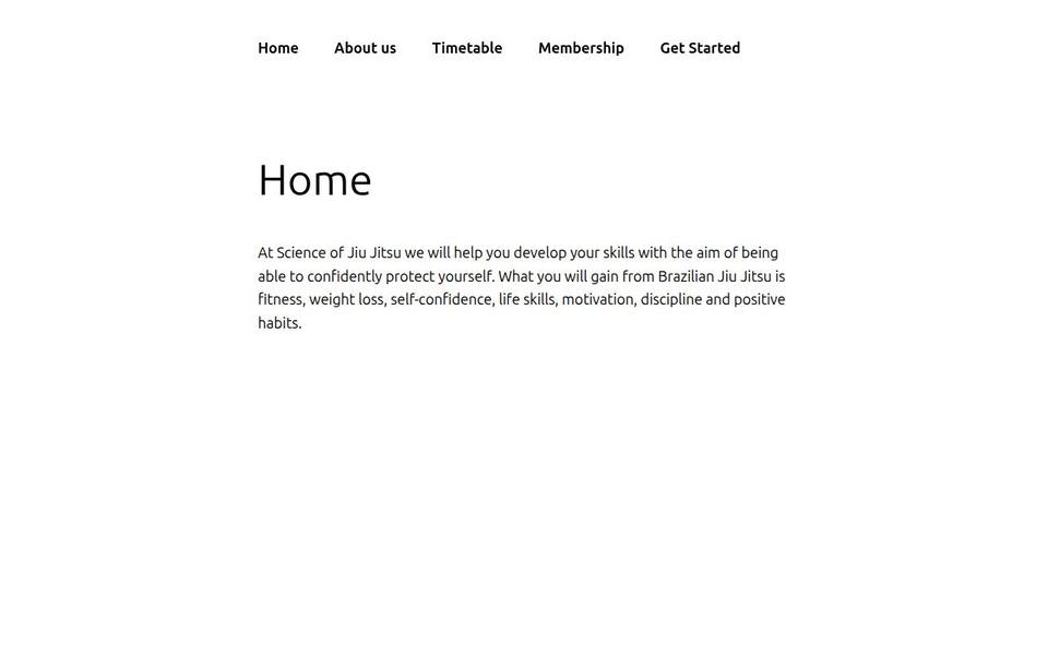Science of Jiu Jitsu website