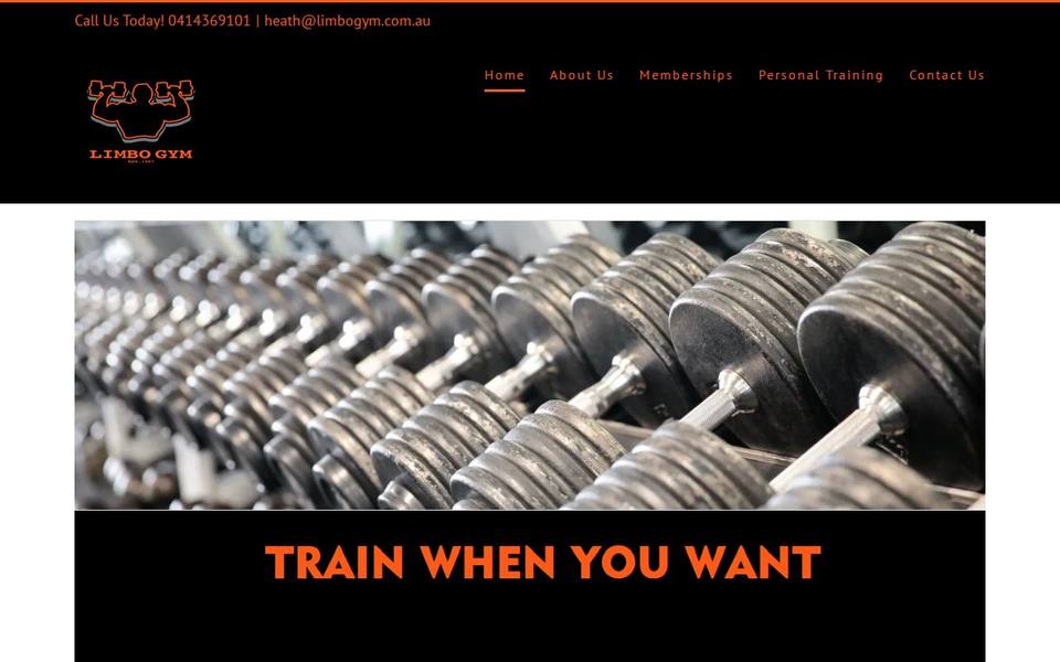 Limbo Gym website