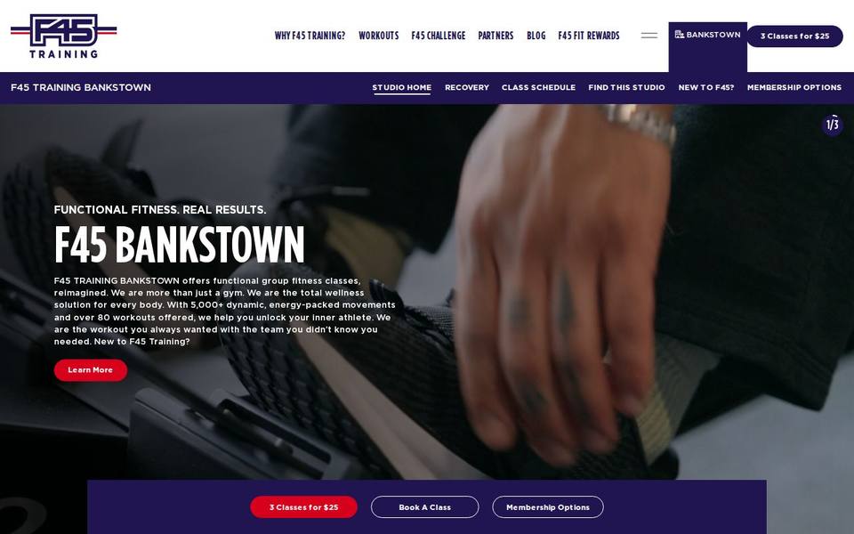 F45 Bankstown website
