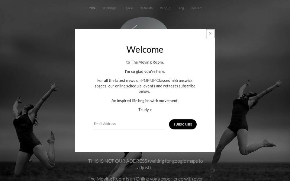 The Moving Room website
