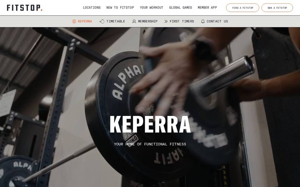 Fitstop Keperra website