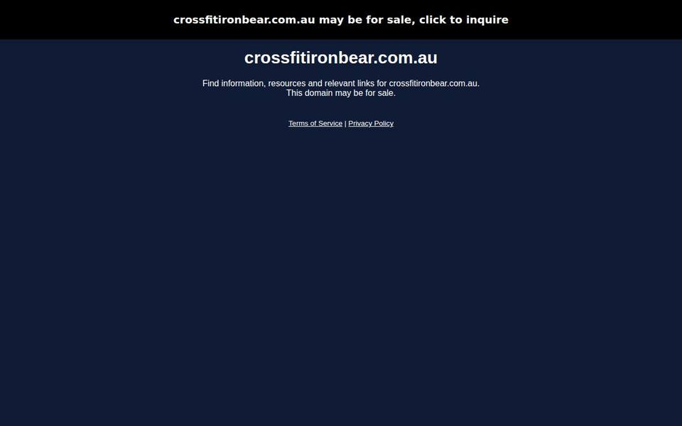 CrossFit Iron Bear website