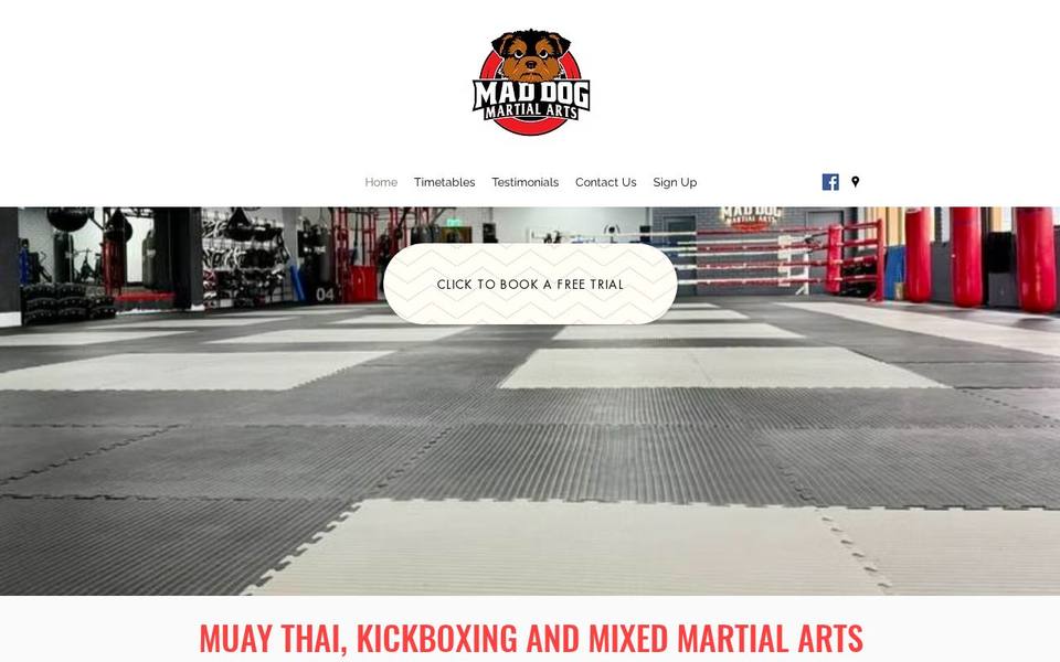 Mad Dog Martial Arts website