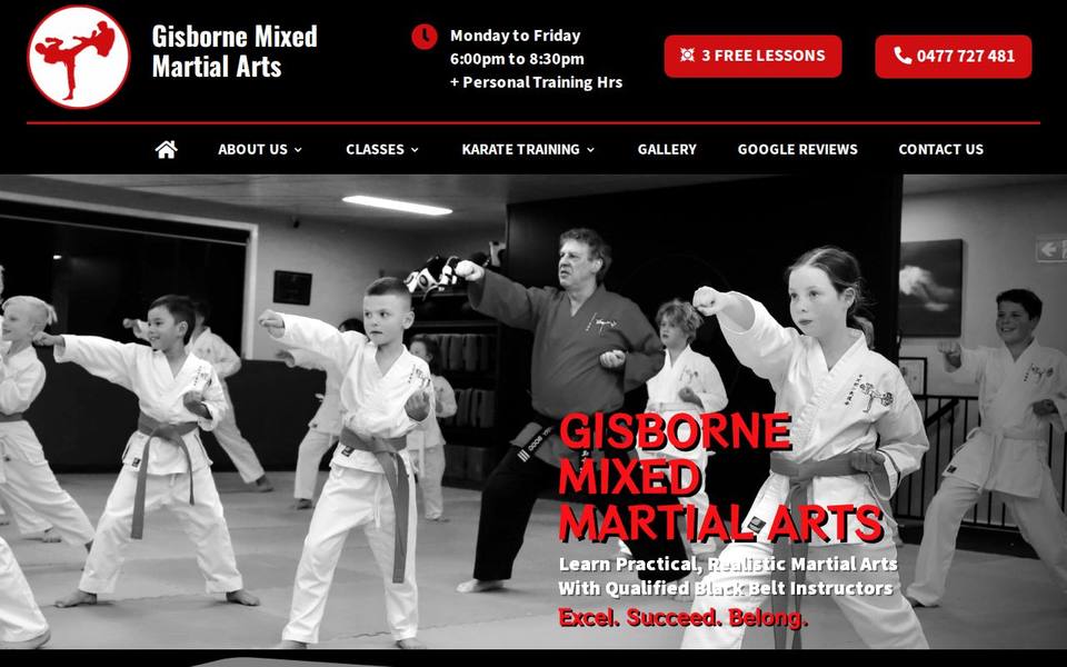 Gisborne MMA website