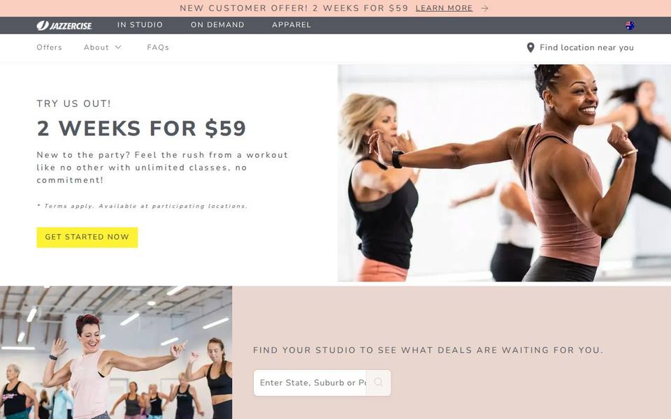 Jazzercise Hills District website