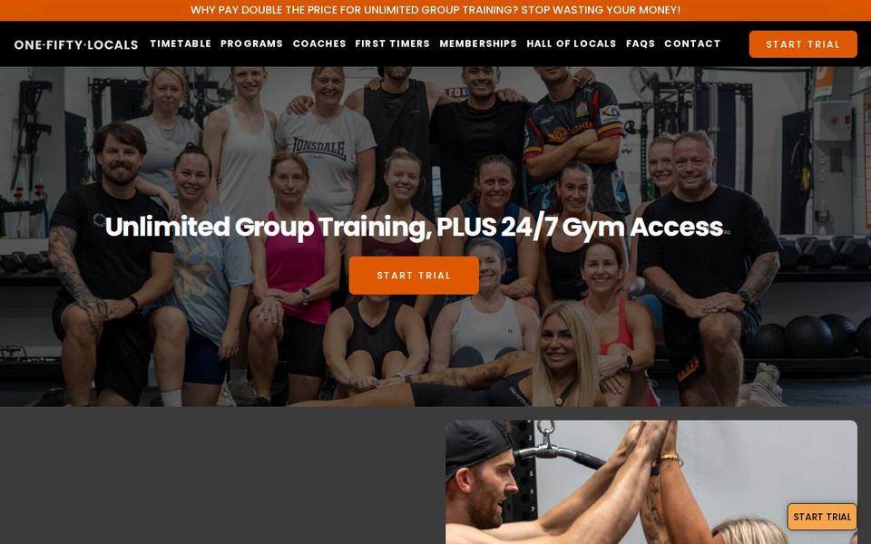 One Fifty Locals website