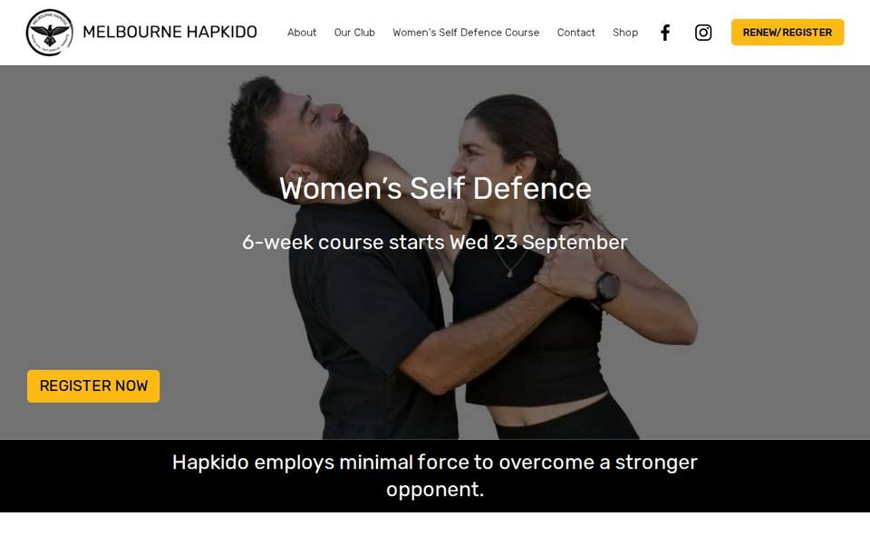 Melbourne Hapkido website