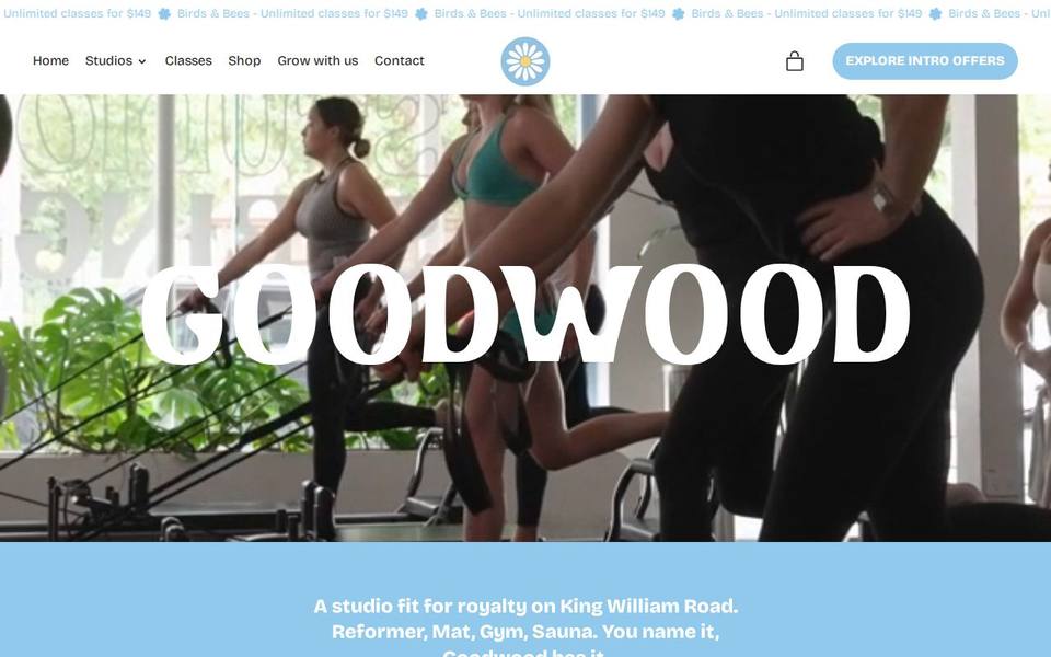 Studio Spring Goodwood website