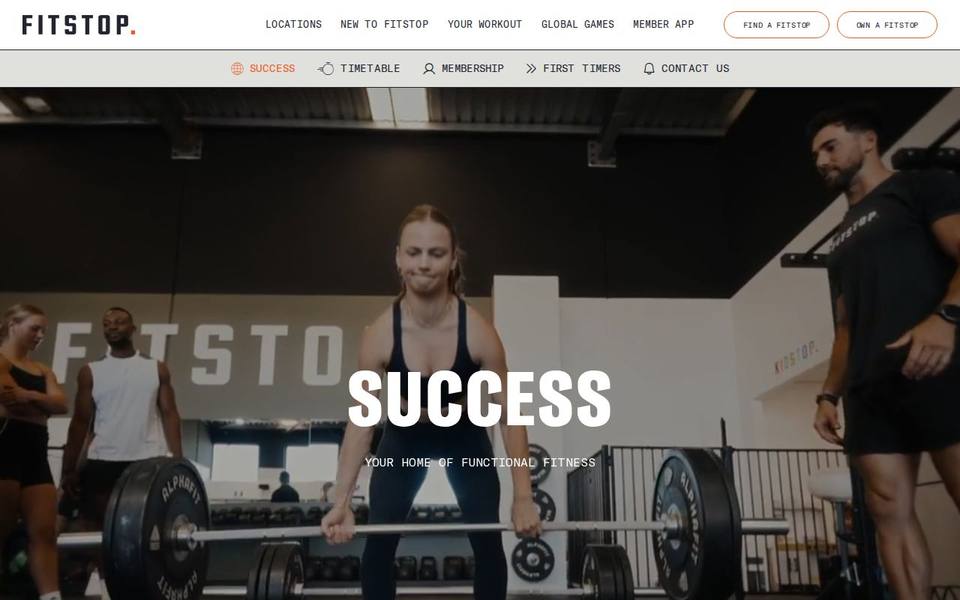 Fitstop Success website