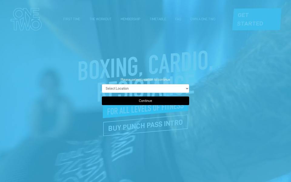 ONE TWO Boxing website