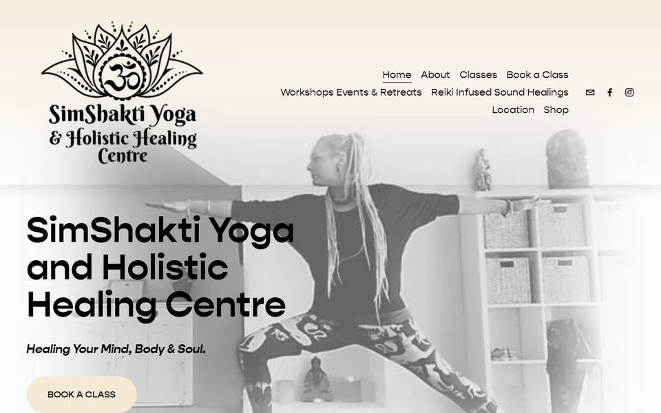 SimShakti Reiki Holistic Healing Centre website