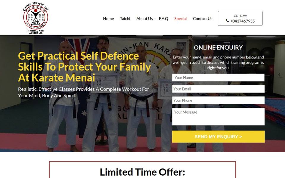 Bushido Reiryoku Kan Karate website