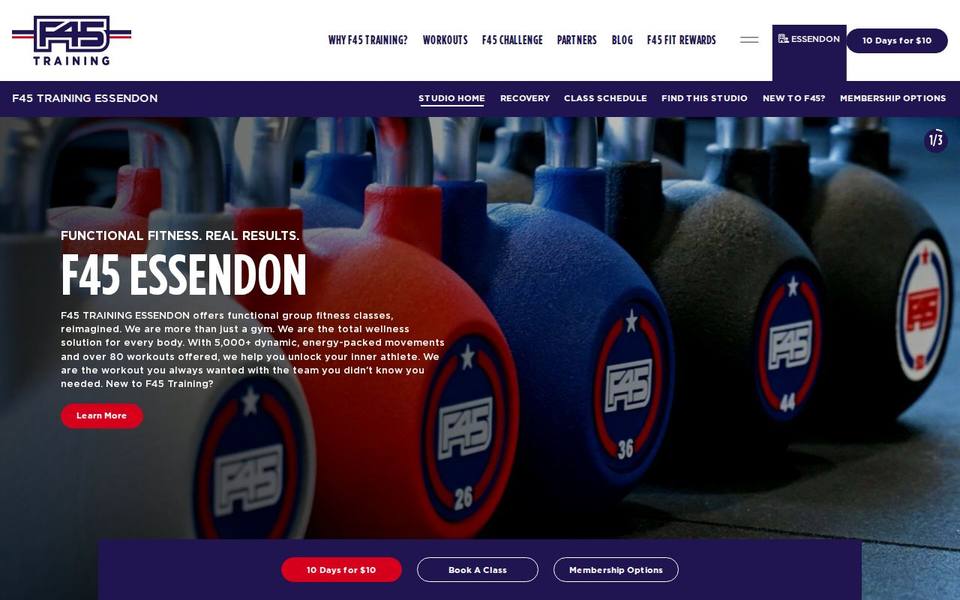 F45 Essendon website