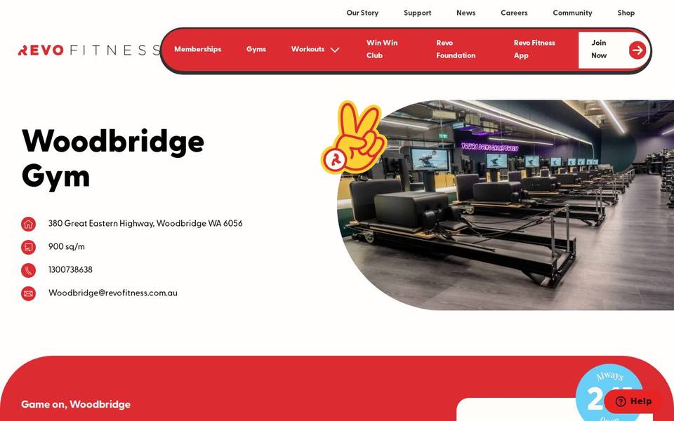 Revo Fitness Woodbridge website