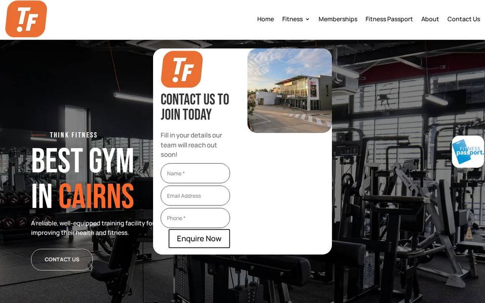 Think Fitness website