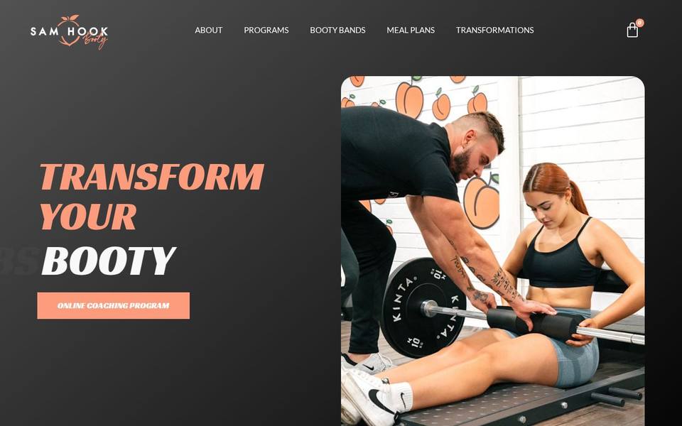 Hooks Gym website