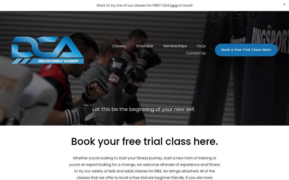 DCA MMA website