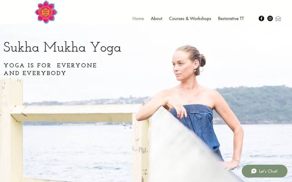 Sukha Mukha Yoga website