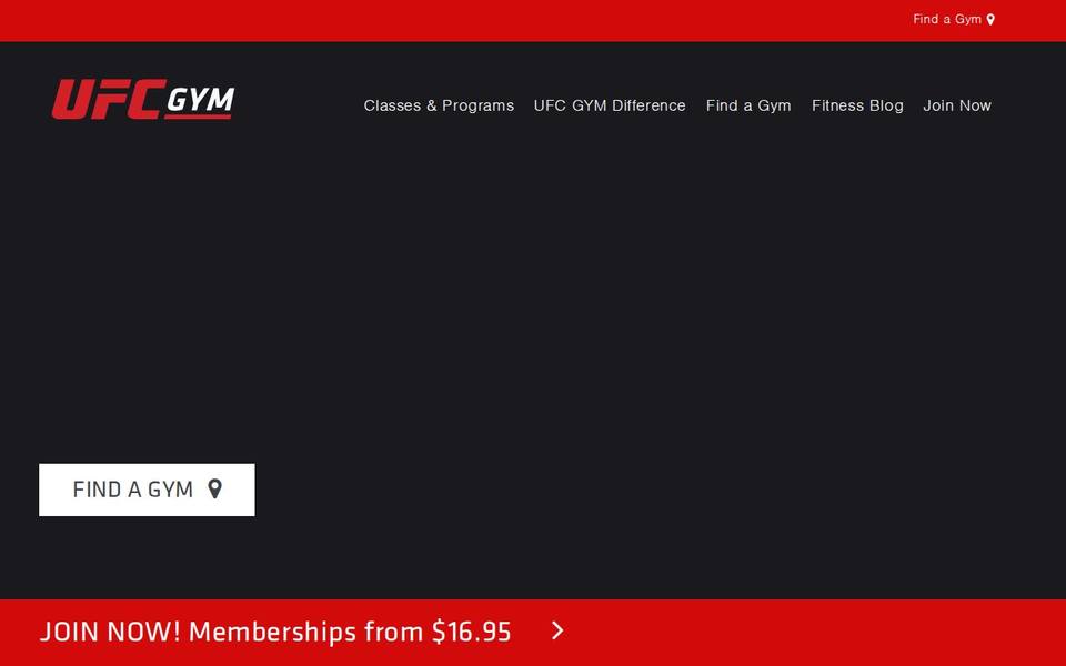 UFC Gym website