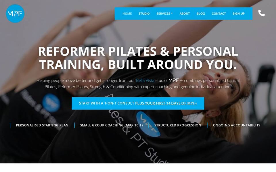 Mission Possible Fitness website