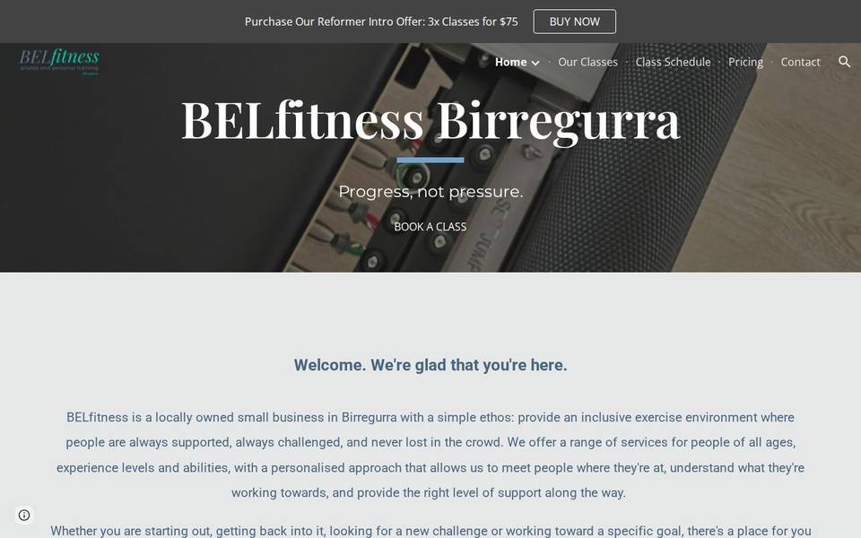 BELfitness website