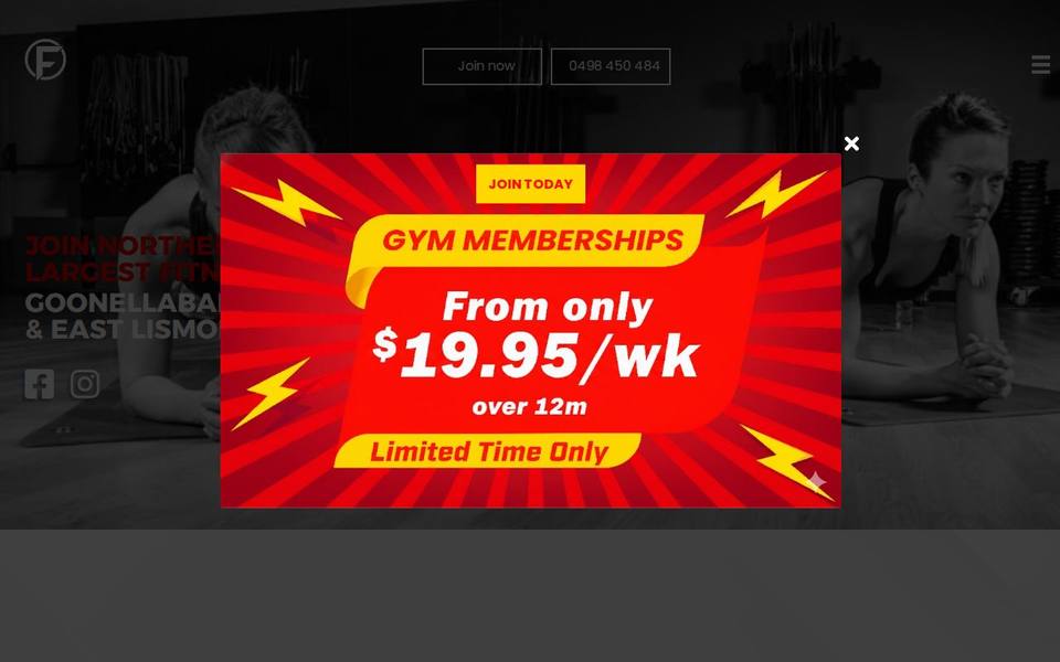 F-Fitness website