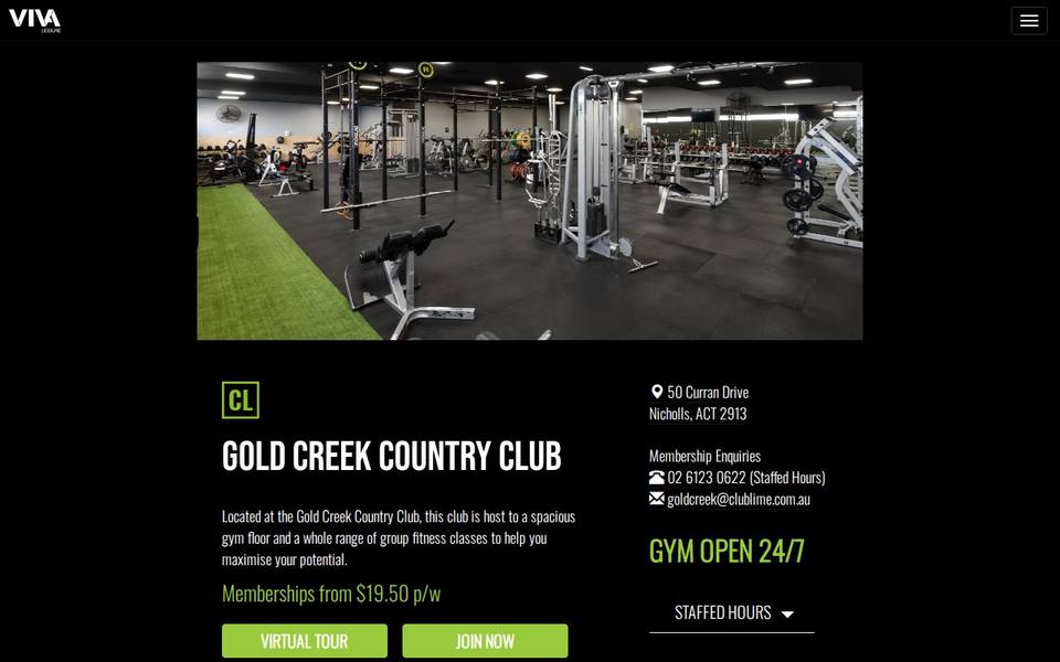 Club Lime Gold Creek website