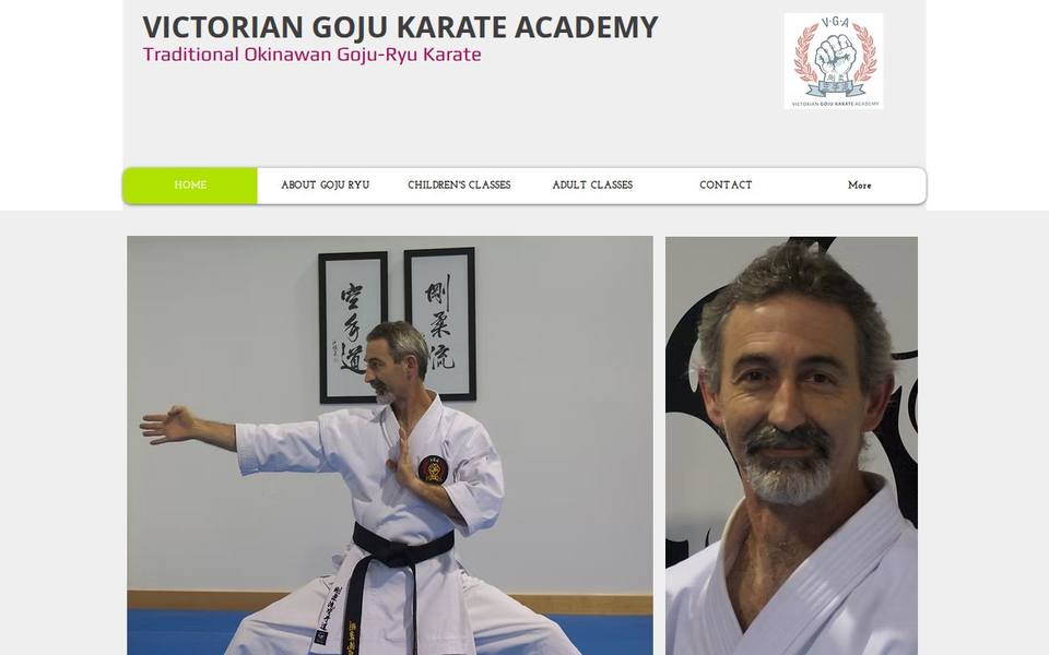 Victorian Goju Karate Academy website