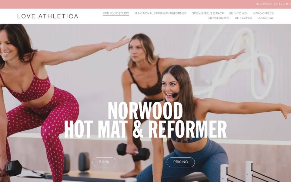 Love Athletica Goodwood Norwood website