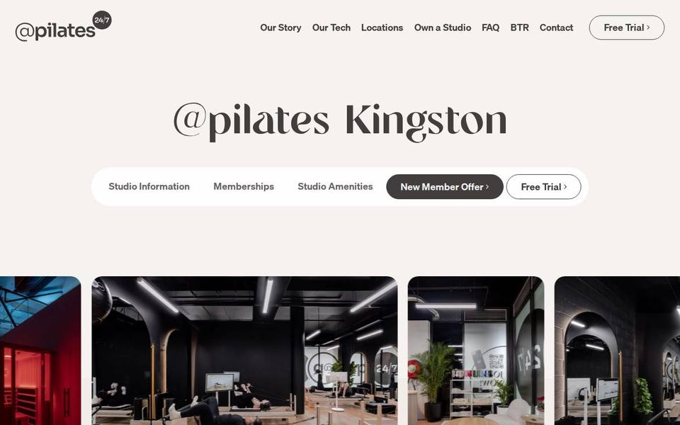 At Pilates 24/7 Kingston website