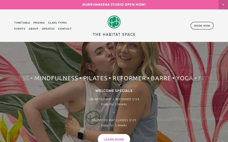 The Habitat Space website