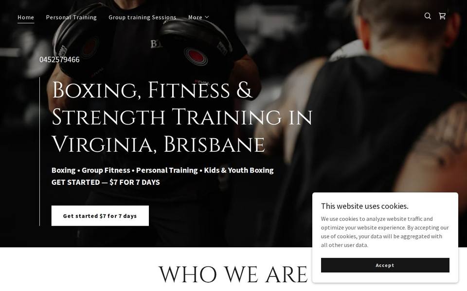 BTB Boxing & Fitness website