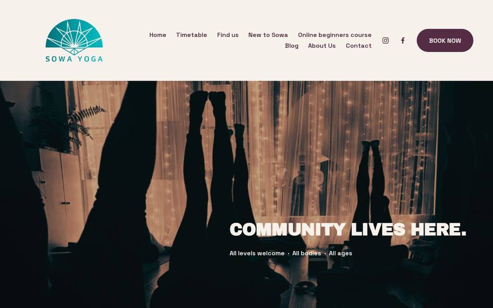 Sowa Yoga website