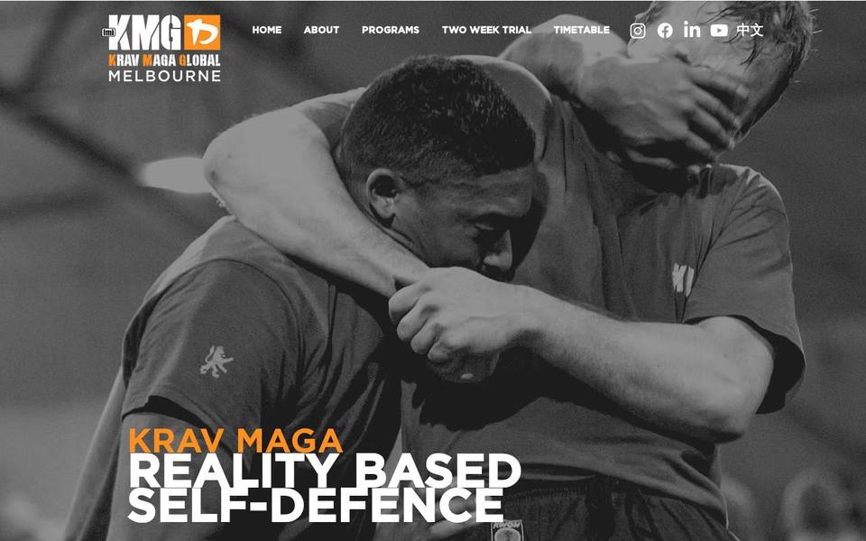 Krav Maga Melbourne website